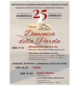 25 Gennaio - Domenica Della Parola di Dio..