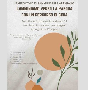 23 febbraio 2026 - Camminiamo verso la Pasqua..