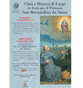 17 maggio 2026 - Festa per il patrono -San Bernardino da Siena