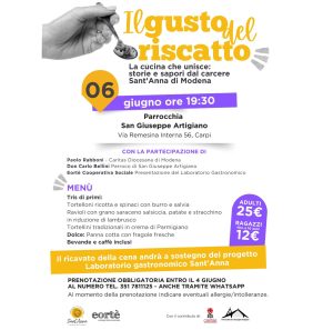 06 giugno 2026 – Il gusto del riscatto