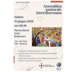 Sabato 13 giugno 2026 - Assemblea Pastorale Interdiocesana