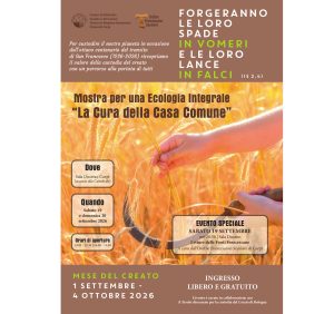 Sabato 19 Settembre - La cura della casa comune